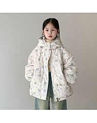 [예약발송] 플라워 후드 다운 패딩 점퍼 R10414