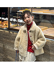 [예약발송] 젤린 카라 퍼 자켓 R15497