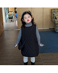 퀼팅 조끼 원피스 R15774
