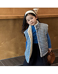 안젤 체크 퀼팅 조끼 R15777