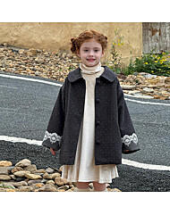 [예약발송] 레이스 포인트 도트 하프 코트 R15829