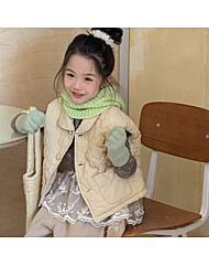 [예약발송] 알린 카라 퀼팅 조끼 R15881