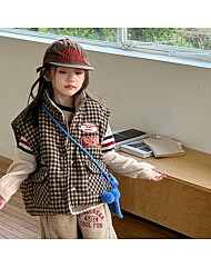 [예약발송] 패치 퀼팅 조끼 R15863