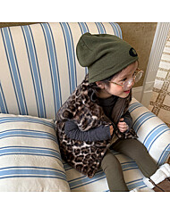 [예약발송] 리쉬 레오파드 퍼 조끼 R15839