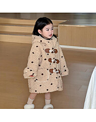 [예약발송] 도트 뽀글이 롱 코트 R15913