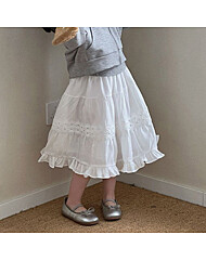 [예약발송] 카일리 레이스 플레어 스커트 R16621