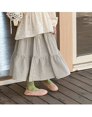 [예약발송] 모웬 체크 플레어 캉캉 스커트 R16599