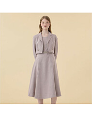 [케네스레이디] 오픈자켓 레이어드 벨티드 원피스 EWOPOJ0800