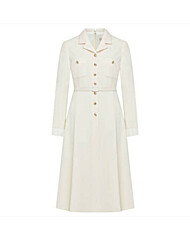 [케네스레이디] 배색 커프스 벨티드 원피스 EWOPOL0300