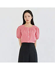 [케네스레이디]주키 체크 블라우스 EWBLPG0600