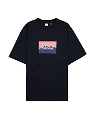 (난가) NW2411 1G805 C BLK/PINK 남성 에코 하이브리드 로고 티셔츠