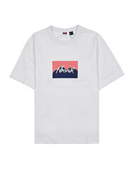 [난가] NW2411 1G805 C WHT/PINK 남성 에코 하이브리드 로고 티셔츠