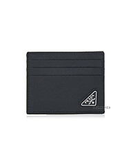 (프라다) 2MC223 QHH F0002 FW25 남성 사피아노 가죽 카드지갑