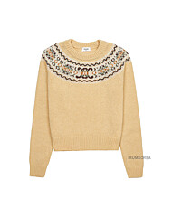 [셀린느] 2ADLL875Z 11JA FW24 여성 트리옹프 크루넥 스웨터