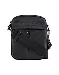 (휴고보스) 50516893 001 FW25 남성 톤온톤 로고 크로스백