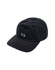 (Y-3) IN2391 BLACK FW25 남성 데드 로고 베이스볼 캡