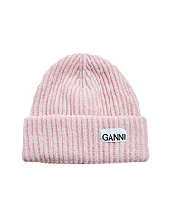 (가니) A4429 395 FW25 공용 로고 라벨 울 비니