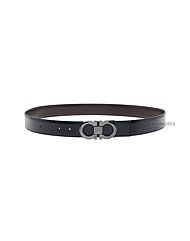 (페라가모) 67 9535 NERO AUBURN 0644557 남성 사이즈 조절 가능한 간치니 벨트