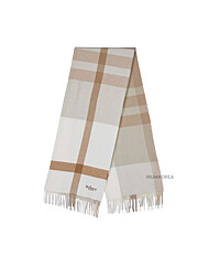 (멀버리) VS4295 889 E640 FW25 여성 라지 체크 울 머플러