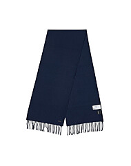 (휴고보스) 50517218 404 FW25 남성 로고 패치 울 머플러