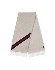 (구찌) 570603 3G200 9568 공용 GG 웹 울 머플러