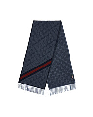 (구찌) 570603 3G200 4068 공용 GG 웹 울 머플러