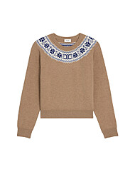 (셀린느) RY0HM0N82 04FG FW25 여성 페어 아일 크루넥 니트