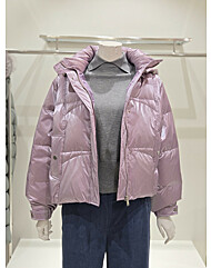 [발렌시아]루즈핏 글로시 구스 패딩 24AGE18