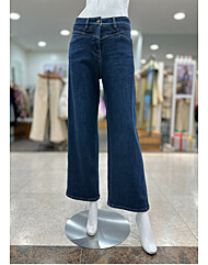 [발렌시아]뒷포켓 자수 보들기모 일자 데님팬츠 24AGP56