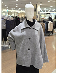 [발렌시아] 싱글버튼 캐시미어 슬릿코트24AMH13