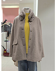 [발렌시아]퍼 탈부착 울 코트 24BMH29