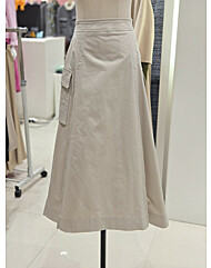 [발렌시아]A라인 밴딩 셋업 롱 스커트 241GS24