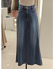 [발렌시아]진청 와이드 데님 팬츠 242MP21