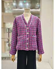 [발렌시아]브이넥 루즈핏 트위드 자켓 247MJ13