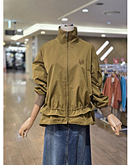 [발렌시아]로고자수 집업 스트링점퍼247FL18