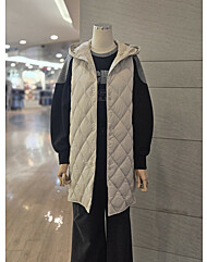 (발렌시아)퀼팅 덕다운 경량 베스트 25AGE38