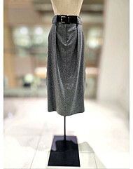 [발렌시아]턱 밴딩 울 벨트 스커트 24BMS29