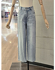 [발렌시아]워싱 세미배기 데님팬츠244OP93