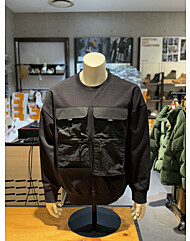 팀버랜드 A664F 001 믹스 미디어 유틸리티 크루넥 맨투맨