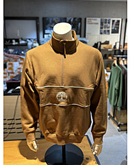 팀버랜드 A69R3 EH2 컷앤쇼우 반집업 맨투맨 브라운