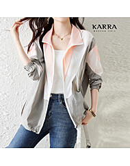 KARRA (77까지)바스락레터링배색점퍼_KB3MJP005C