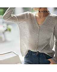 KARRA 골지보카시가디건_A4S1097