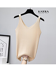 KARRA 더블골지브이넥나시니트_A4M0426
