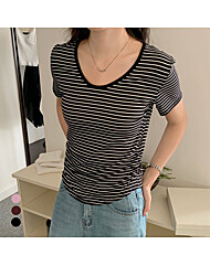 KARRA 사이드셔링배색넥티셔츠_A5M0803