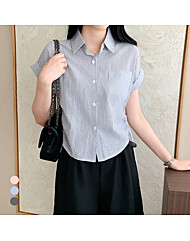 KARRA 코튼스트링롤업셔츠_A5M0866