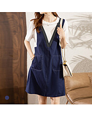 KARRA 티셔츠립배색원피스_A5M0969