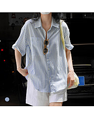 KARRA 블루빈티지라인셔츠_A5M1215