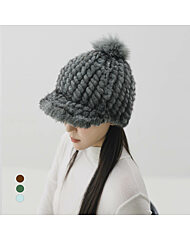 KARRA (77까지)리얼밍크100%방울탈부착캡모자_A5W0004