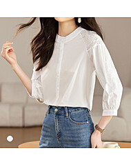 KARRA (77까지)플라워펀칭8부블라우스_A5F0166