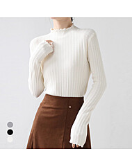 KARRA 프릴웨이브슬림니트_A5F0413